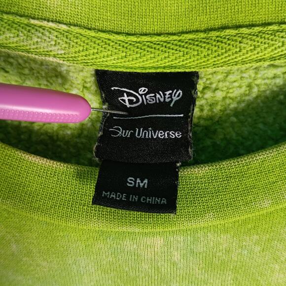 Disney Our Universe Stitch Sweatshirt Womens Small Green Mummy Halloween - Picture 9 of 11